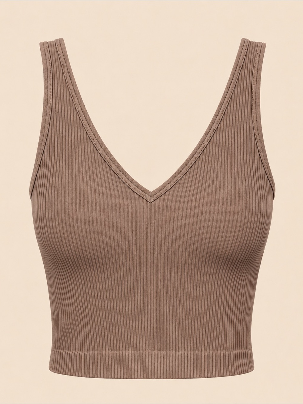 Lemonsky Basic V Neck Ribbed Crop Tank Top Size XS Set of Two